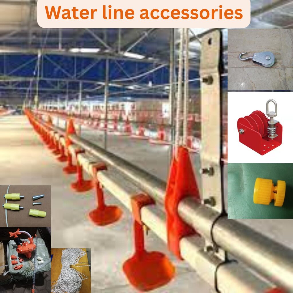 "Cooltec Pakistan Poultry Water Line Accessories - Anti-leak nipple drinkers, filters, and connectors for clean water delivery in poultry farms"