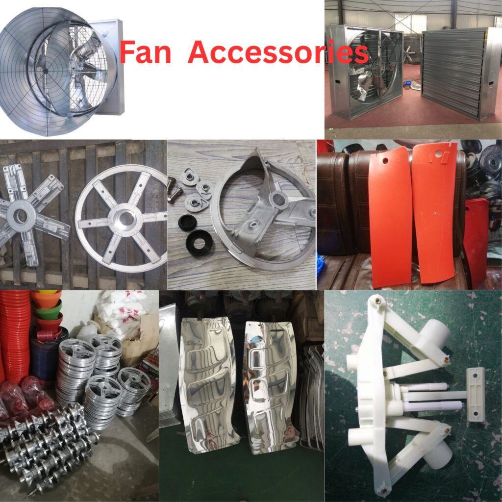 "Cooltec Pakistan Poultry Farm Fan Parts - Durable replacement belts, shutters & motors for ventilation systems"